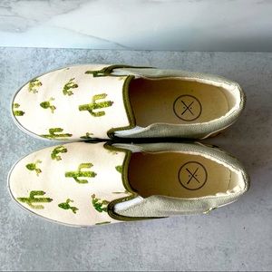 Inkkas cactus slip on sneakers - NEW! Size 10
